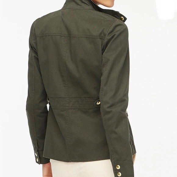 J.Crew Resin-coated twill field jacket-size XXS - Picture 4 of 8